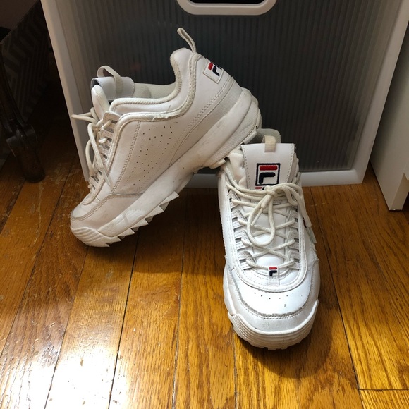 fila disruptor heel height